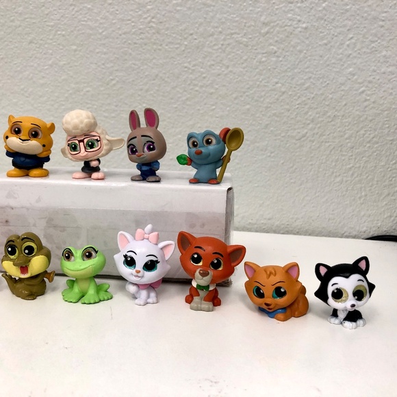 Lot of 14 Disney Doorables Animals Zootopia Remy The Aristocats Marie Frog Horse - Picture 3 of 5